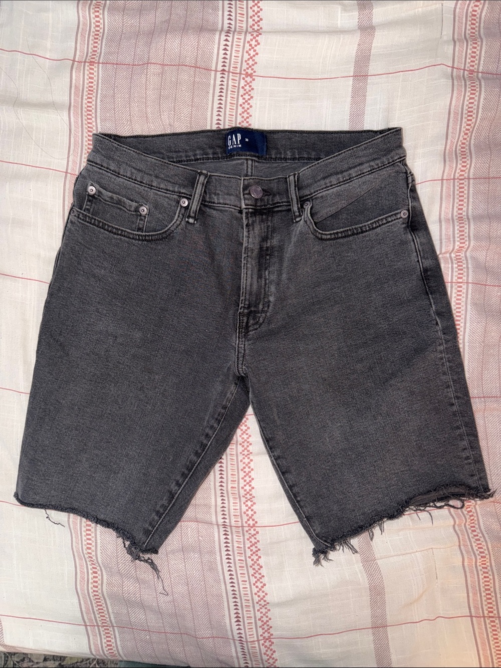 GAP Women’s Charcoal Black Cutoff Denim Shorts